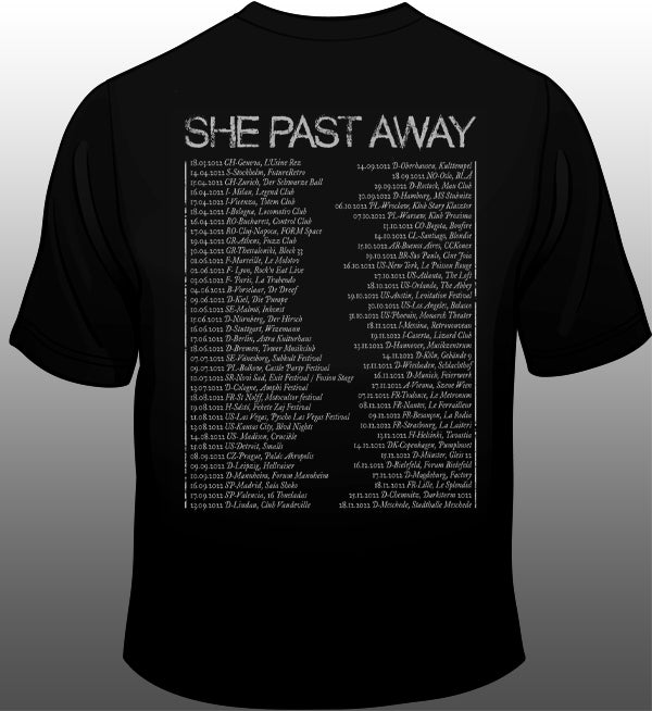 She Past Away 2022 Tour tee