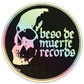 Beso de Muerte circle sticker